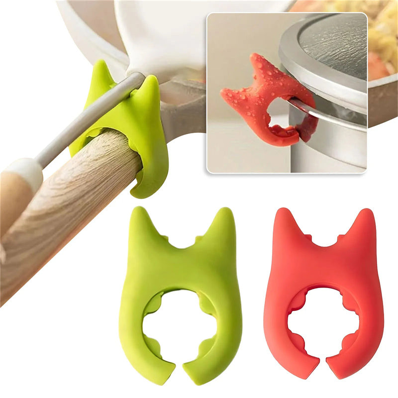 Hands-Free Spatula & Spoon Rest - No Mess, No Stress Cooking Tool!