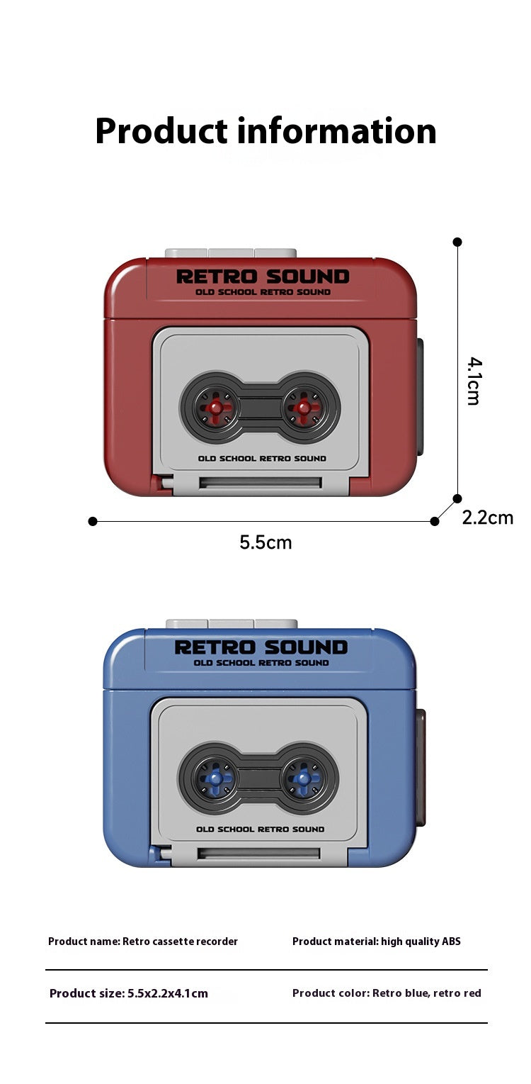 Retro Mini Keychain Voice Recorder & Music Player