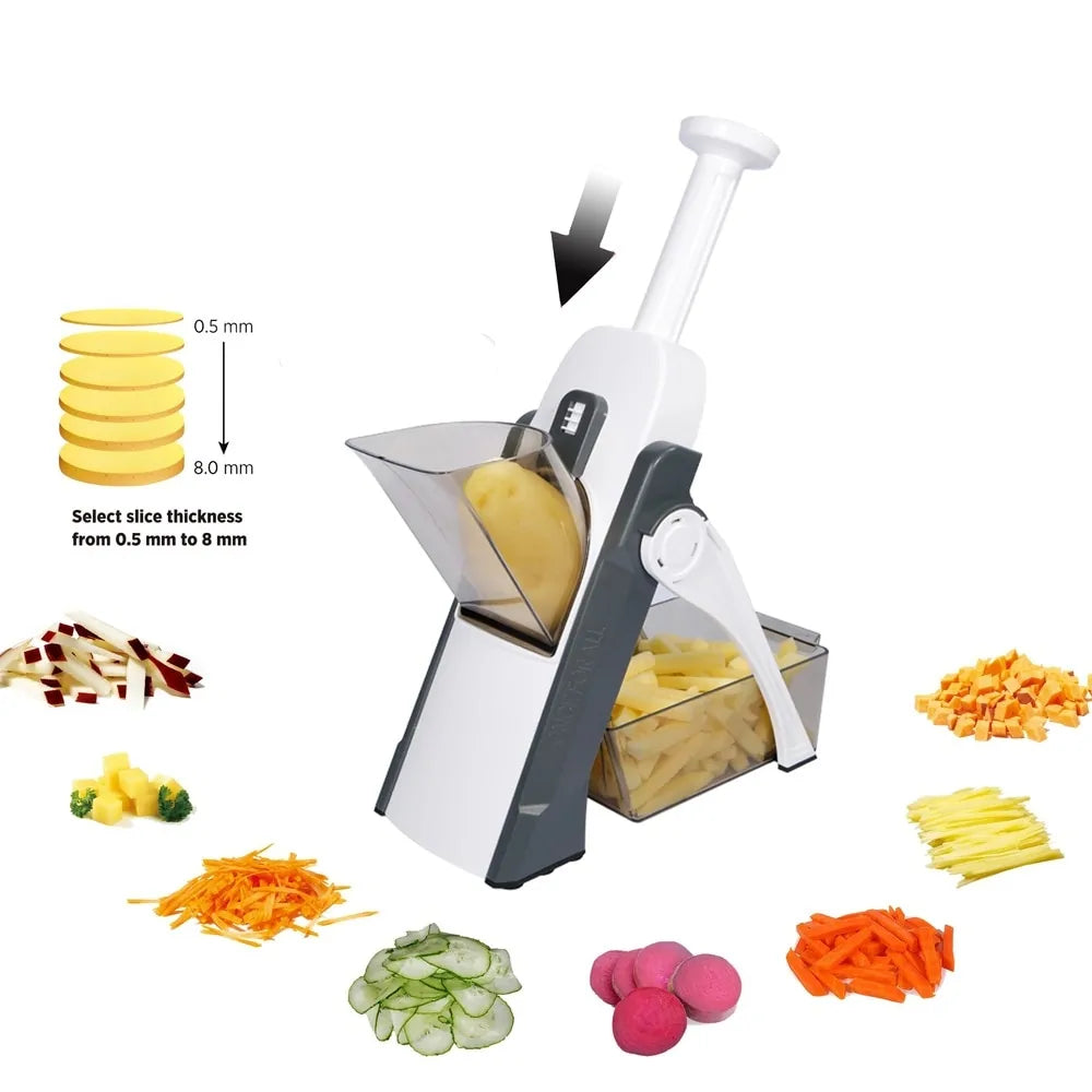 Ultimate 4-in-1 Kitchen Slicer – Slice, Dice, Chop & More in Seconds!