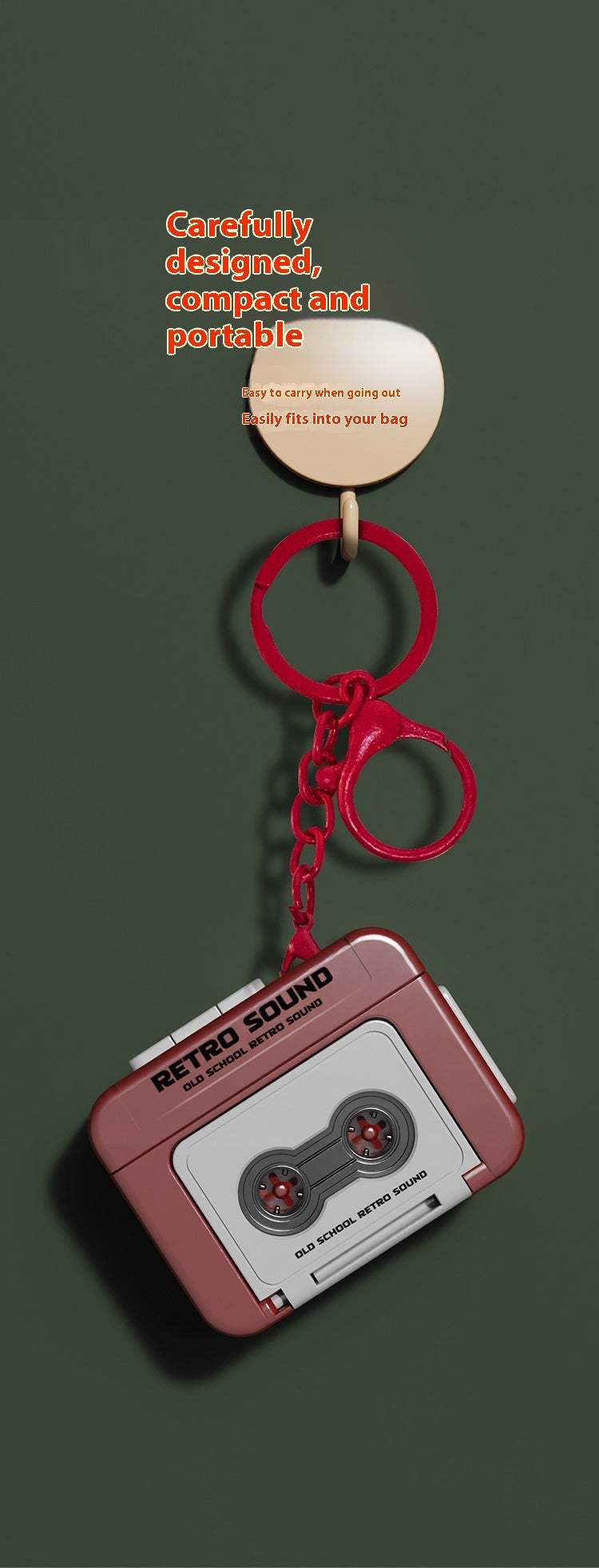 Retro Mini Keychain Voice Recorder & Music Player