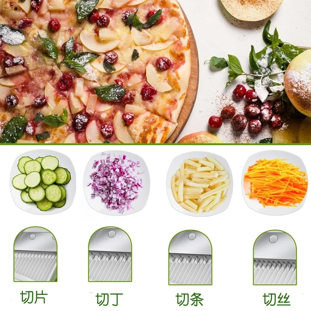 Ultimate 4-in-1 Kitchen Slicer – Slice, Dice, Chop & More in Seconds!